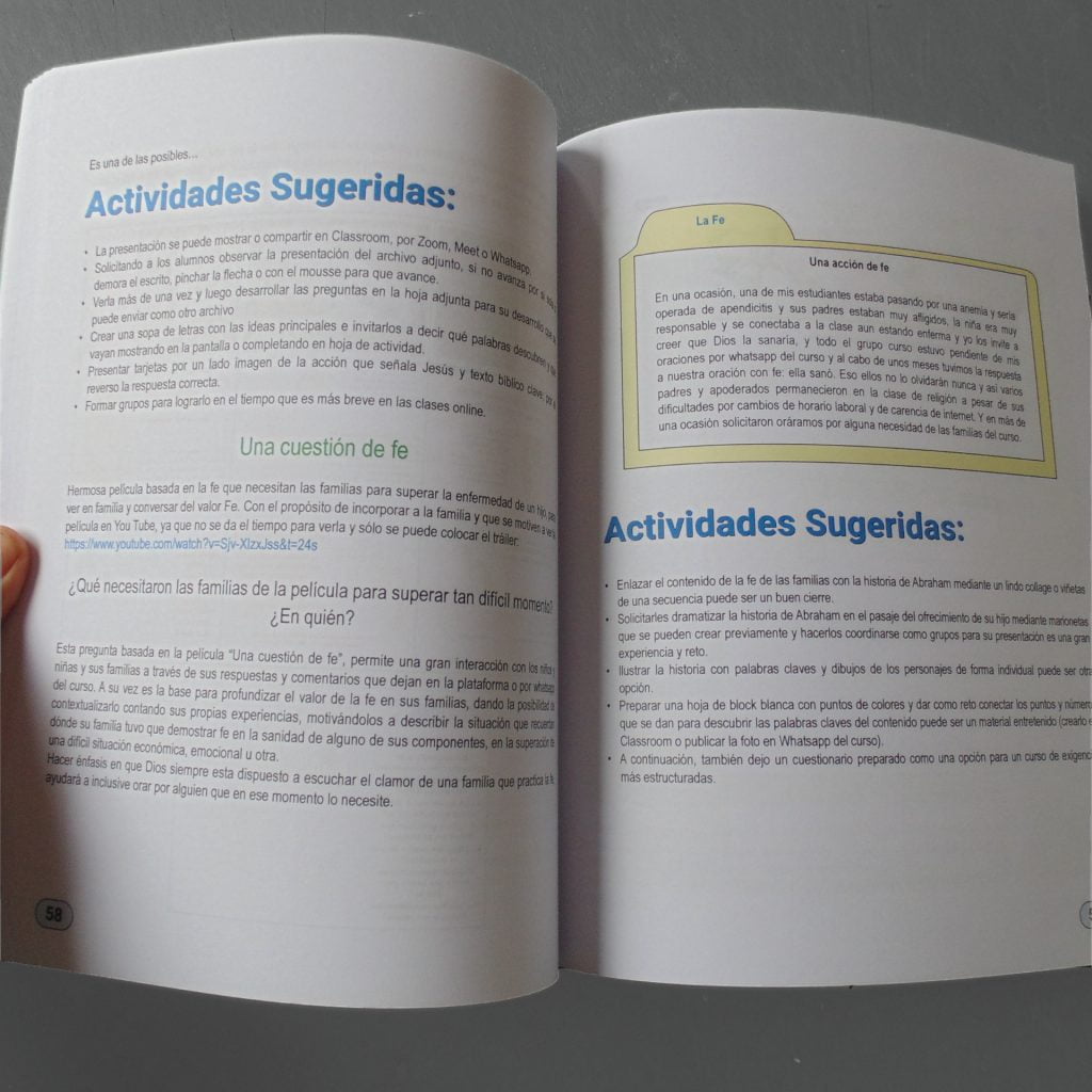 interior libro de planificaciones de religión evangélica de 1 a 8 básico