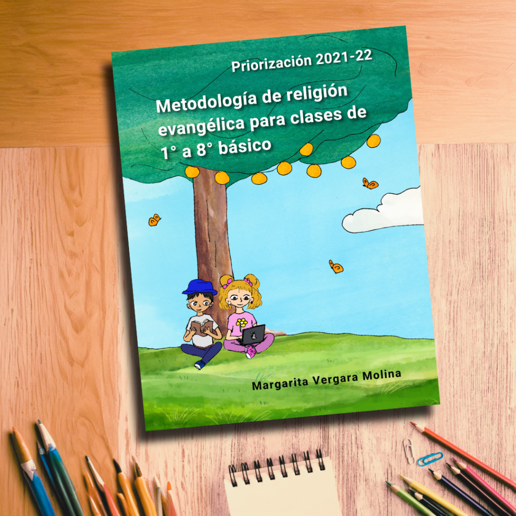 Portada libro Metodología de religión evangélica para clases de 1° a 8° básico